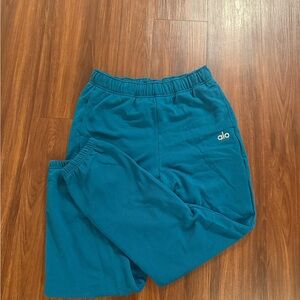 ALO Yoga Teal Joggers NWOT